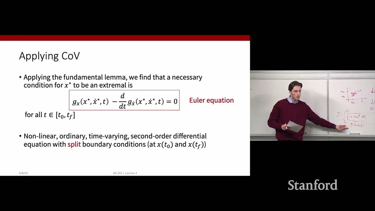 Stanford AA203 Optimal and Learning-Based Control | Spring 2026 | Lecture 4: Optimal Control