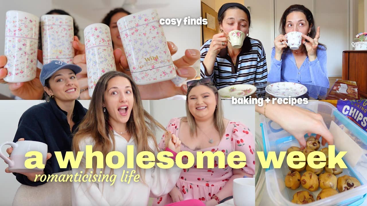 WEEKLY VLOG! Romanticsing life more, girls weekend & staying motivated 🤍
